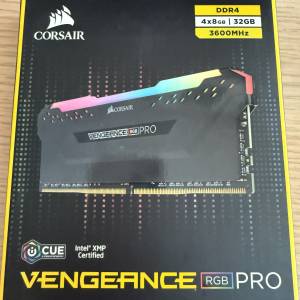 Corsair Vengeance RGB Pro RAM DDR4 32GB (4x8GB) 3600 C18