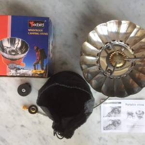 $150 edbird Windproof Camping Portable Stove 防風 露營 爐頭 有轉換頭 可兩用 石...