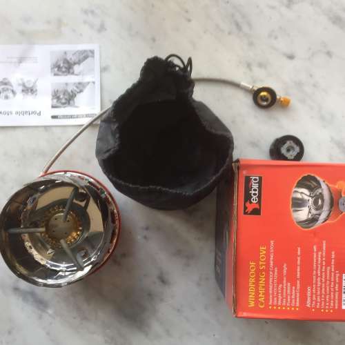 $150 edbird Windproof Camping Portable Stove 防風 露營 爐頭 有轉換頭 可兩用 石...