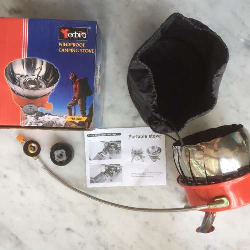 $150 edbird Windproof Camping Portable Stove 防風 露營 爐頭 有轉換頭 可兩用 石...