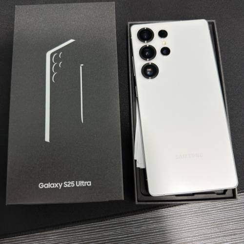 99%新 行貨Samsung S25 Ultra 12+512 白色 全套配件齊單