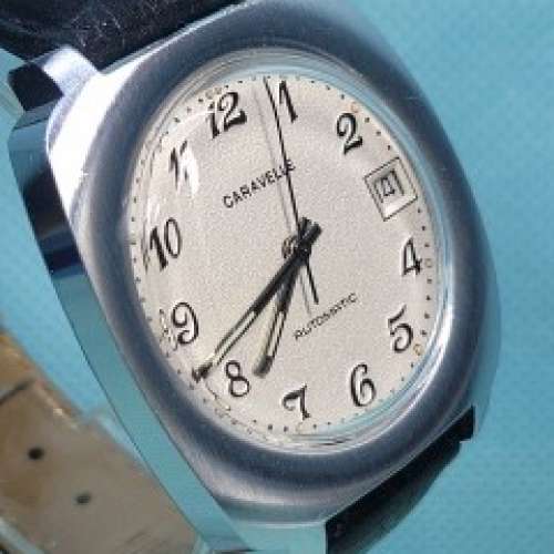 Vintage Caravelle automatic 機械自動皮帶腕錶