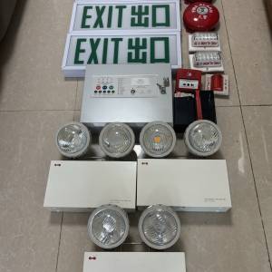 消防設備， 消防控制箱，緊急照明燈，消防警鐘，消防閃橙