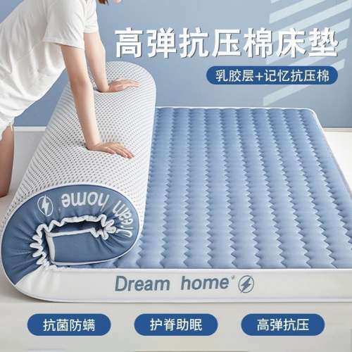 乳膠記憶棉床墊家用臥室榻榻米學生宿舍單人出租房專用床褥軟墊子