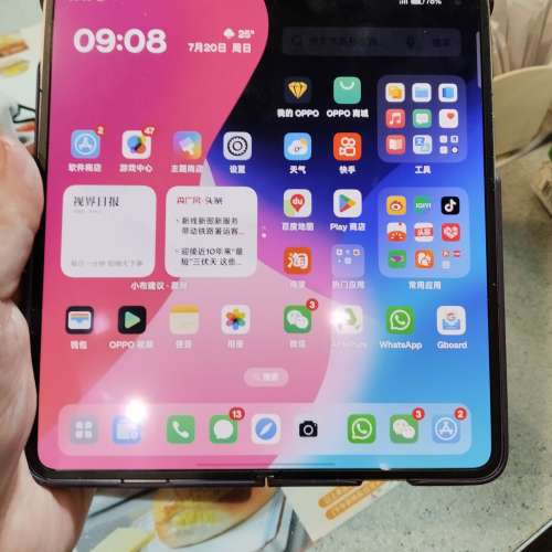 Oppo find n5 12+256 紫色国行99%新保到2026年5月