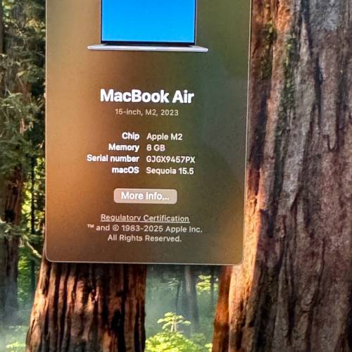 Macbook Air M2 15吋 8+256 2023