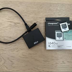 Wise 640GB CF EXPRESS TYPE B + card readee