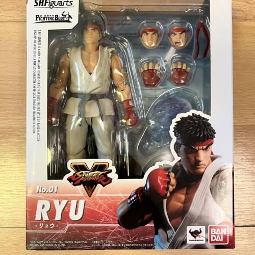 Bandai SHF Street Fighter Ryu 街頭霸王 隆 （全新）