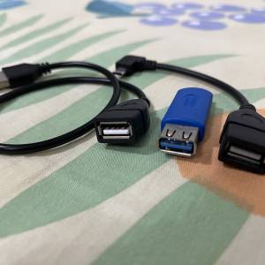 95% 新 USB to USB 轉接器 3 款 共 3 個