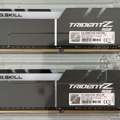 GSKILL C14 2x8GB DDR4 RAM