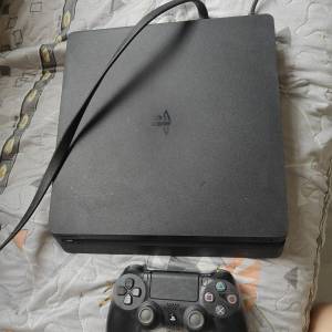 PS4 Slim 500GB 包插頭火牛 1個手制 hdmi線