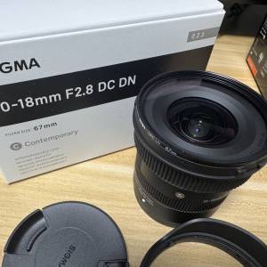 Sigma 10-18mm F2.8 DC DN Contemporary for Sony E Mount
