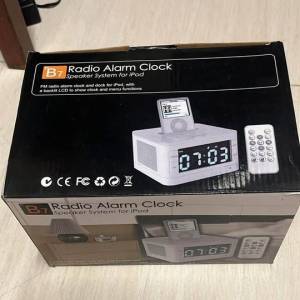 Radio Alarm Clock speaker system for ipod