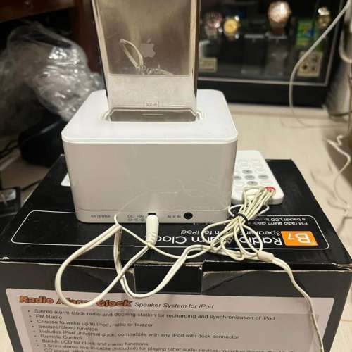 Radio Alarm Clock speaker system for ipod