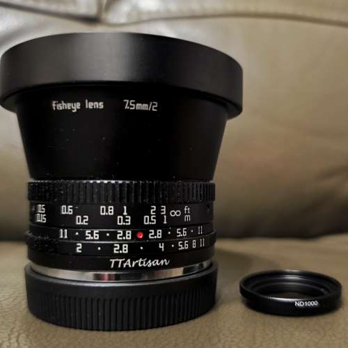 TTArtisan 7.5mm Fisheye F.2 大光圈 魚眼鏡  EFM Canon EF-M