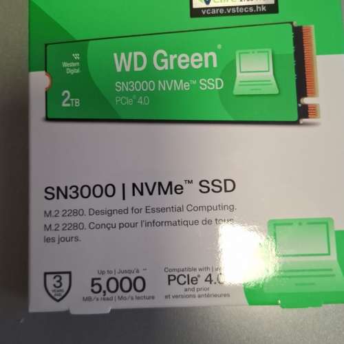 WD Greeb SN30000 NVMe SSD 2TB