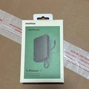 Momax 尿袋 充電器 1-Power X 10000mAh Built-In USB-C Cable 全新未拆