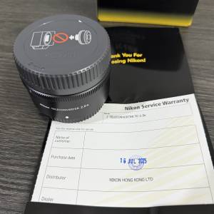 Nikon tc-2.0x 全新行貨 保養到7/2026