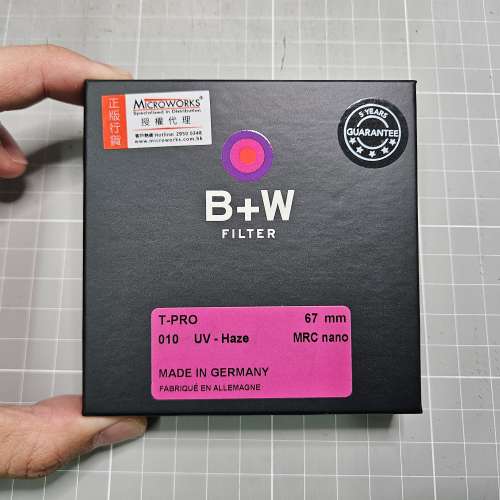 98%new 行貨 B+W UV 67mm filter 無花崩 五年保