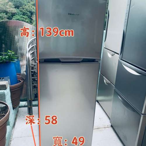 雪櫃 (二門)海信 RD22 高139CM 95%新 100%正常 二手電器 清倉大減價 最新款 貨到付款
