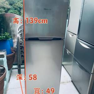 雪櫃 (二門)海信 RD22 高139CM 95%新 100%正常 二手電器 清倉大減價 最新款 貨到付款