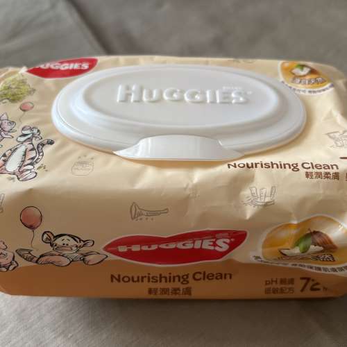 Huggies輕潤柔膚嬰兒濕紙巾72片裝低敏配方