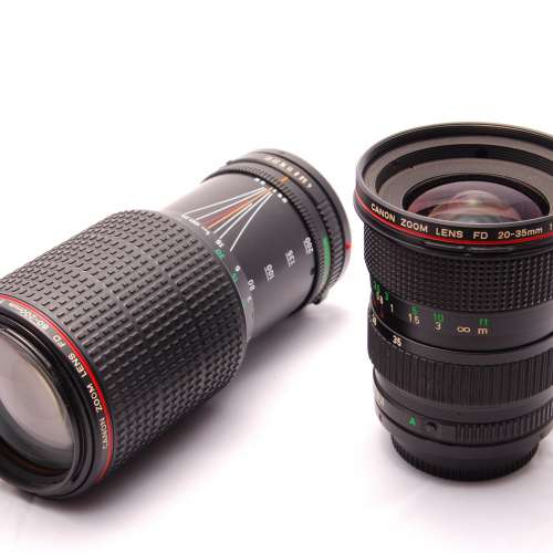 Canon New FD 20-35mm 20-35 80-200mm 80-200