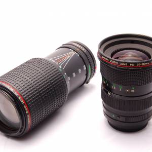 Canon New FD 20-35mm 20-35 80-200mm 80-200