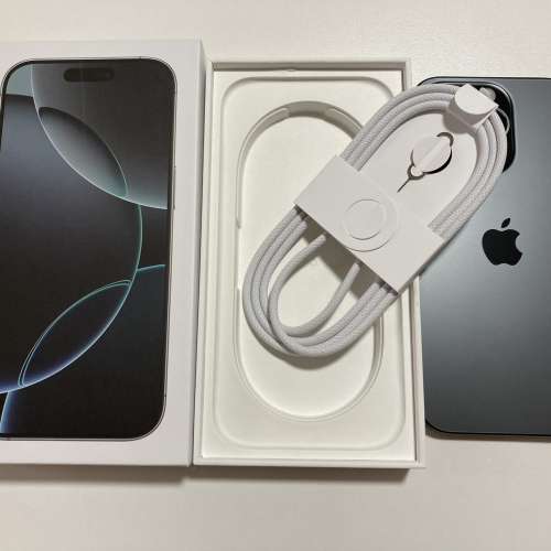 港行全新 iPhone 16 pro 1tb black 一年蘋果保養 what app 6497 6645