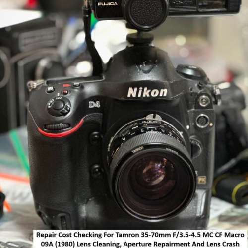 Repair Cost Checking For Tamron 35-70mm F/3.5-4.5 MC CF 抹鏡清潔、光圈維修、重...