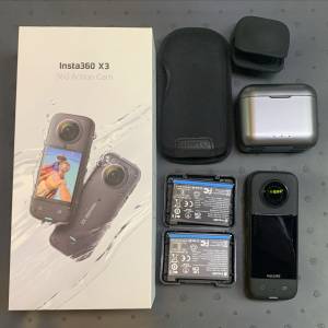 [觀塘實體店] 二手 Insta360 X3 (共2電+快速充電盒+鏡頭保護套) 行貨 *S72258* | I...