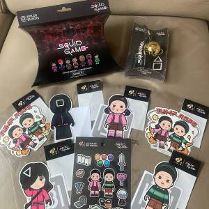 魷魚遊戲 Kalos x Squid game盲盒、鎖匙扣及貼紙