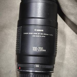 canon 100-200/4.5 A EF 佳能 100mm 200mm 100 200 冇盒冇單冇證冇罩 鏡片通透冇花...