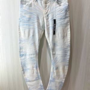 100%全新 日本潮牌 Semantic Design Jeans 男裝牛仔褲 彎刀褲 札染藍白色 Smart Ca...
