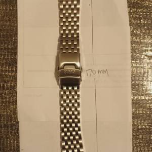 Oris classic watch steel strap for 7504，170mm long，20mm wide，