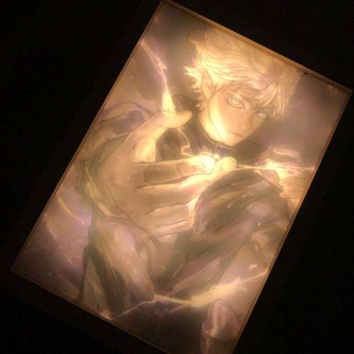 五條悟  LED Lighting Painting 《咒術迴戰》Art Decor for Home Room Office