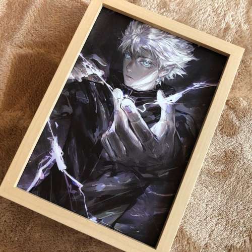 五條悟  LED Lighting Painting 《咒術迴戰》Art Decor for Home Room Office