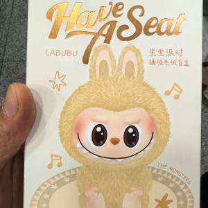 LABUBU 坐坐派對 搪膠毛絨盲盒