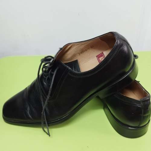 意大利 Italy Borse mogan 男裝41 號皮鞋Male black leather shoes size 41