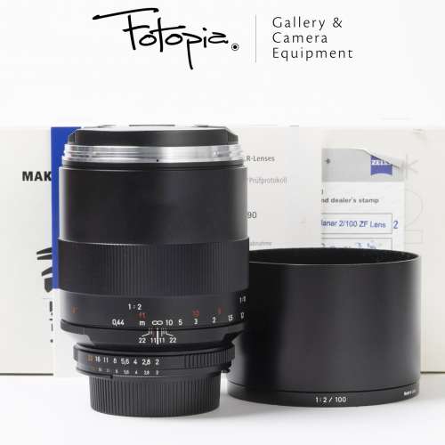 || Carl Zeiss Makro-Planar T* ZF.2 100mm F2, full packing (Nikon F mount) ||