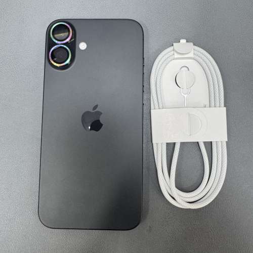 99%New iPhone 16 Plus 128GB 黑色 香港行貨 蘋果保養到2026年3月9日 電池100% 有...