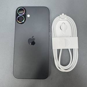 99%New iPhone 16 Plus 128GB 黑色 香港行貨 蘋果保養到2026年3月9日 電池100% 有...