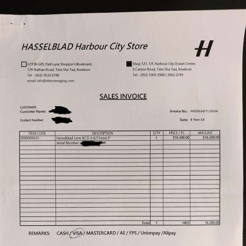 Hasselblad XCD 75p 3.4