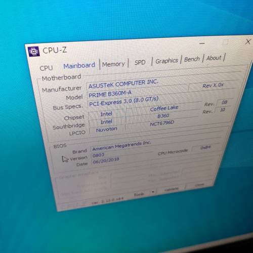 Asus Prime B360M-A MATX Board