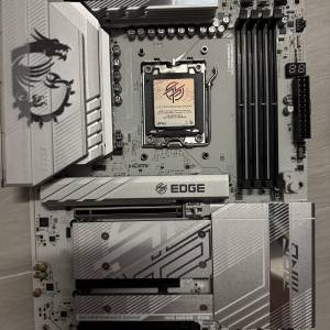 MSI MPG B850 EDGE TI WIFI DDR5,Socket AM5 ATX Motherboard 微星 底板 白色