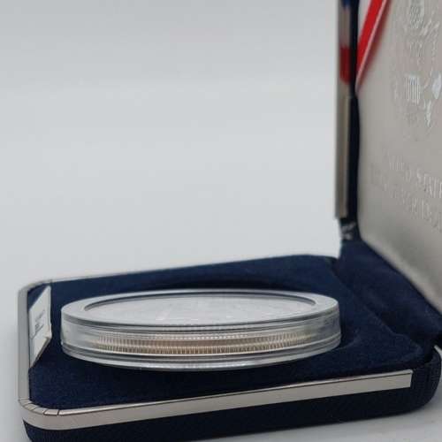 1991 S Proof USO Silver Dollar US Mint Commemorative $1 Coin with Box and COA