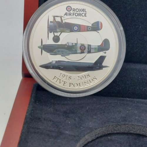 2018 Jersey Celebrating 100 years of The Royal Air Force Silver Proof £5 coin