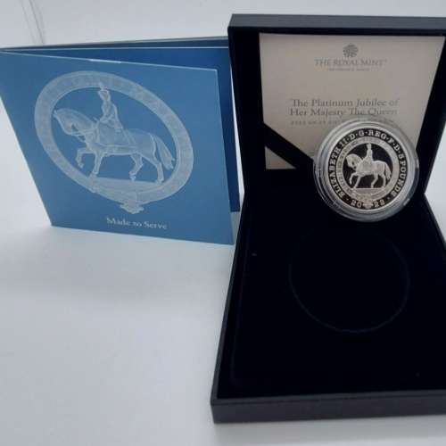 2022 PLATINUM JUBILEE £5 SILVER PROOF  IN CASE OF ISSUE WITH COA/Limited Edi...