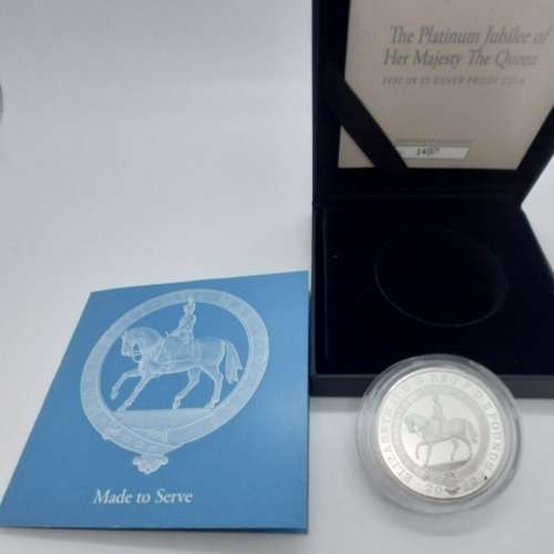 2022 PLATINUM JUBILEE £5 SILVER PROOF  IN CASE OF ISSUE WITH COA/Limited Edi...