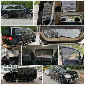 三菱 DELICA 全車磁石濾光窗網太陽擋